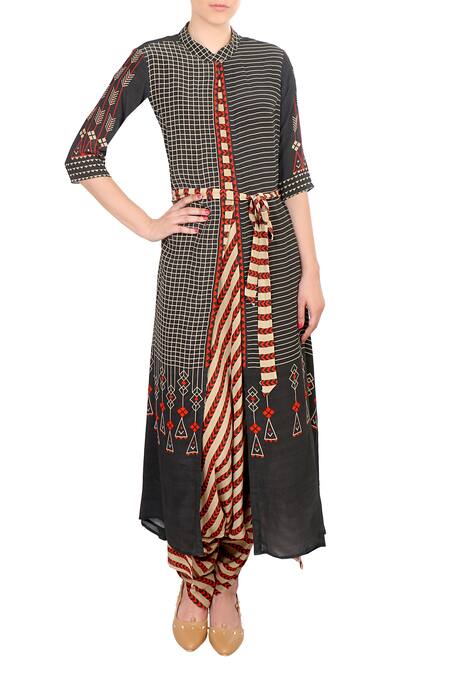 Soup By Sougat Paul Beige Crepe Silk Round Printed Jumpsuit With Cape Online at Aza Fashions Soup By Sougat Paul_Beige Crepe Silk Round Printed Jumpsuit With Cape _Online_at_Aza_Fashions
