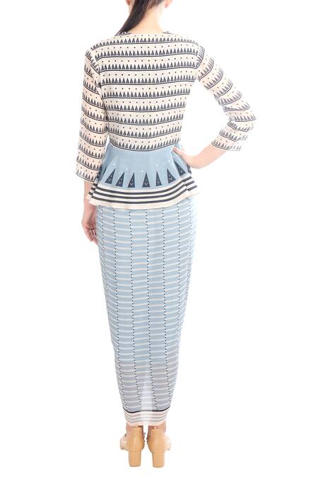 Soup By Sougat Paul Printed Dhoti Skirt Set 