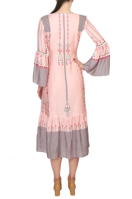 Soup By Sougat Paul Printed Midi Dress 