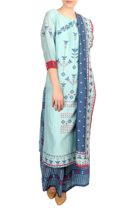 Soup by Sougat Paul Chanderi Kurta Set 