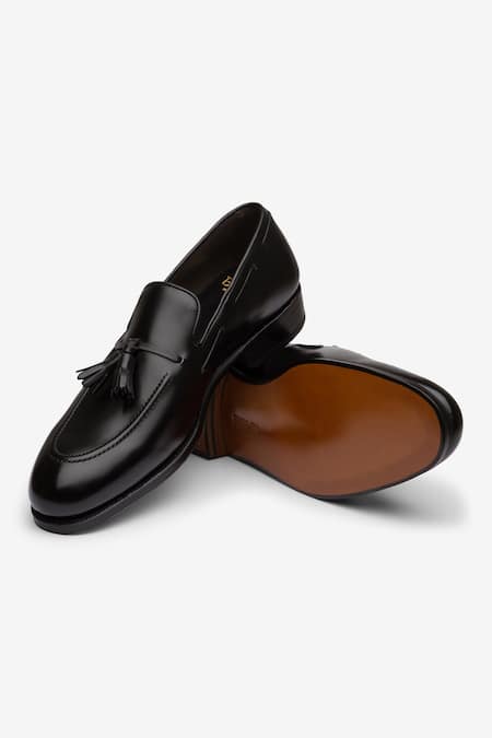 Buy_Bridlen_Black Tassel Detail Loafers _Online_at_Aza_Fashions