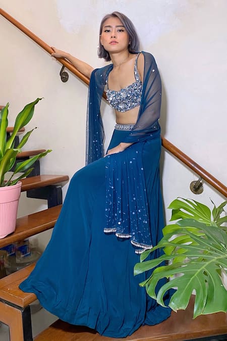 Maiti Shahani Hand Embroidered Choli Lehenga Set 