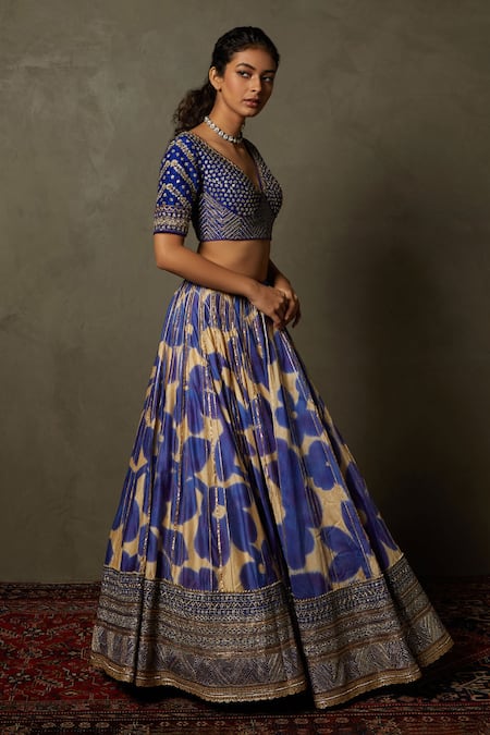 Buy RI.Ritu Kumar Ivory Blouse Organza, Dupatta Dupion, Embroidered Bridal Set Online at Aza Fashions Buy_RI.Ritu Kumar_Ivory Blouse Organza, Dupatta Dupion, Embroidered Bridal Set_Online_at_Aza_Fashions