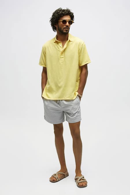 Terra Luna Terra Luna Handloom Cotton Rugby T-Shirt 