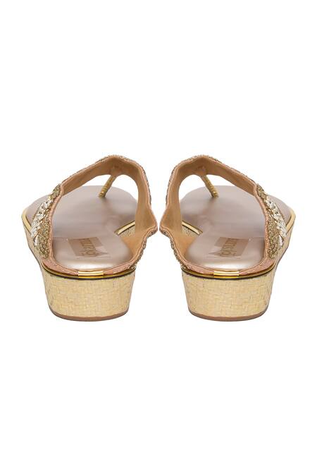 Buy Kkarma Accessories Pink Embroidery Chandramalika Platforms Online at Aza Fashions Buy_Kkarma Accessories_Pink Embroidery Chandramalika Platforms _Online_at_Aza_Fashions