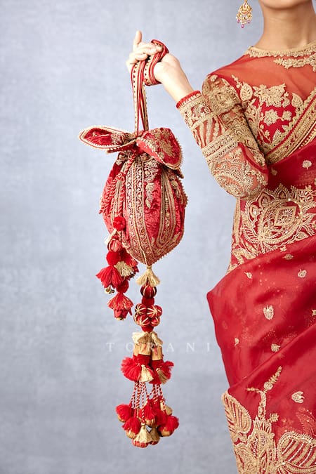 Torani Sindoori Iqra Silk Velvet Potli 