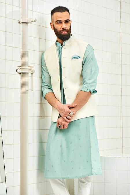 Rajesh Pratap Singh Quilted Nehru Jacket  