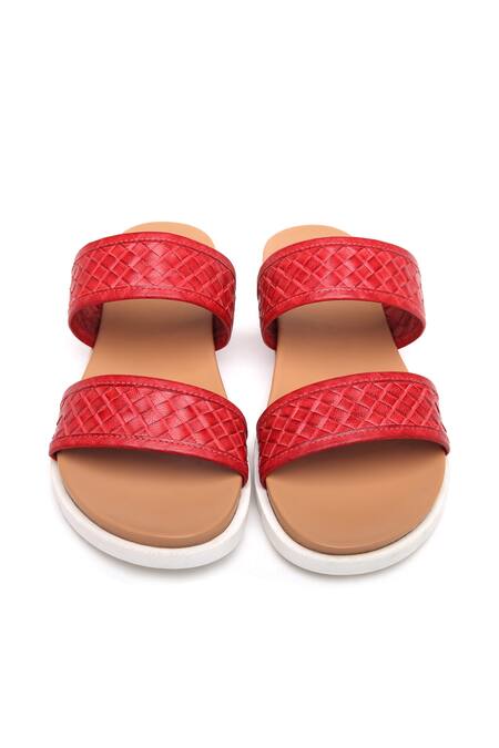 Red 2 2024 strap sandals