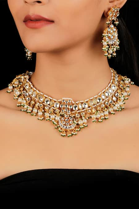 Namasya Kundan Pendant Choker Set 