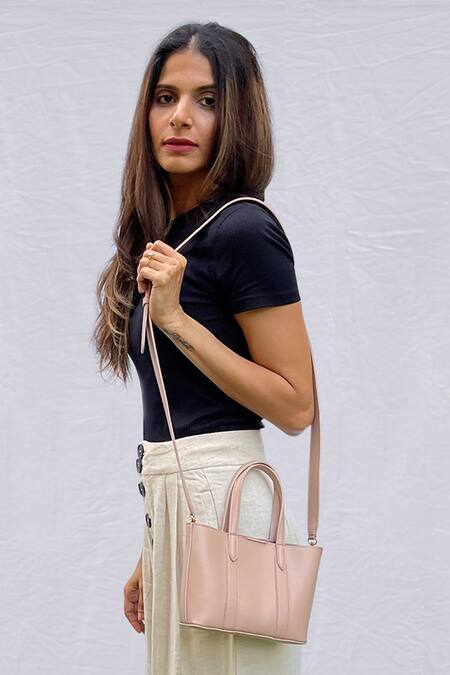 The House of Ganges Vegan Leather Small Tote With Sling 