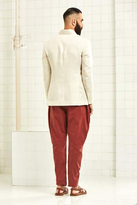 Rajesh Pratap Singh Linen Bandhgala  