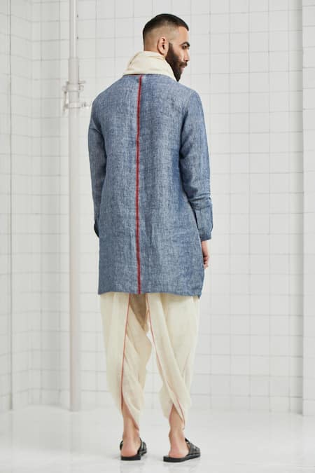 Rajesh Pratap Singh Manpura Handwoven Linen Tunic 