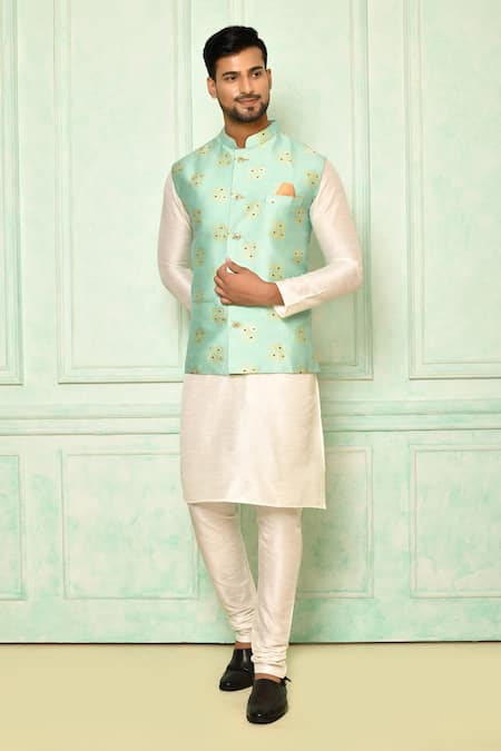 Arihant Rai Sinha Floral Embroidered Bundi 