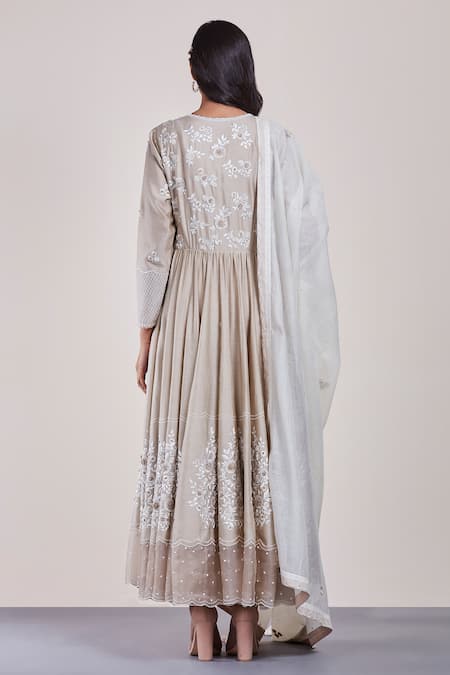 Sue Mue Embroidered Anarkali Set 