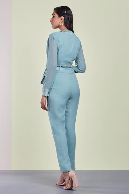 Sue Mue Embroidered Jumpsuit 