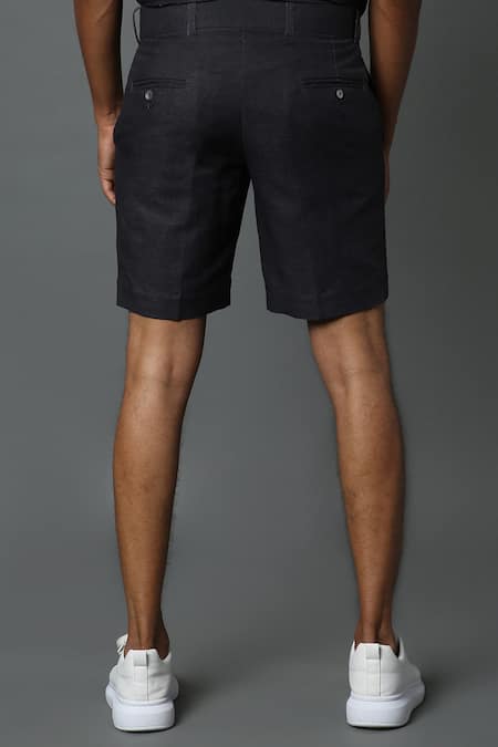 House Of Three Mural Hawaiian Cotton Linen Shorts 