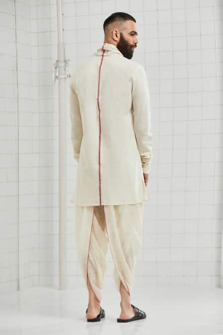 Rajesh Pratap Singh Leswa Handwoven Draped Tunic 