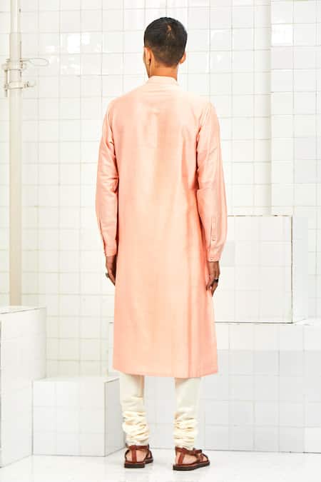 Shop Rajesh Pratap Singh Blue Viscose Textured Kurta Set at Aza Fashions Shop_Rajesh Pratap Singh_Blue Viscose Textured Kurta Set _at_Aza_Fashions