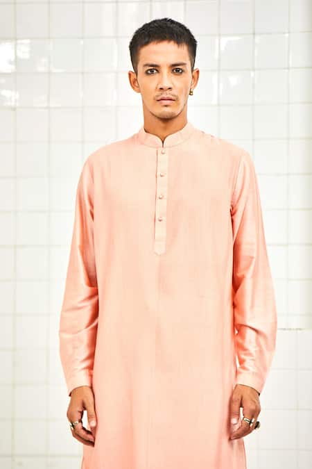 Shop Rajesh Pratap Singh Blue Viscose Textured Kurta Set Online at Aza Fashions Shop_Rajesh Pratap Singh_Blue Viscose Textured Kurta Set _Online_at_Aza_Fashions