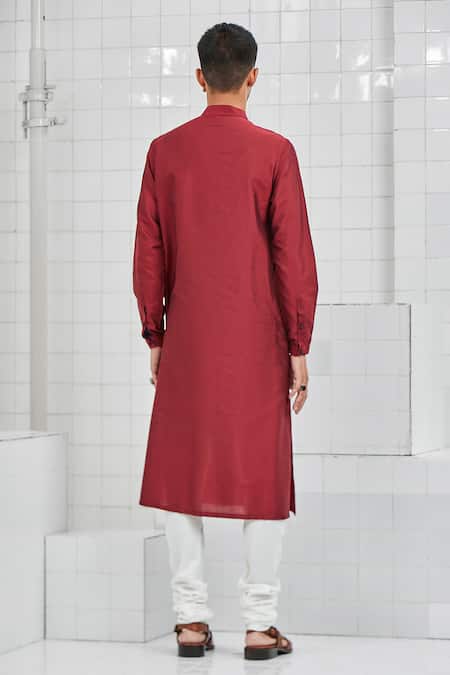 Rajesh Pratap Singh Khinsar Pintuck Kurta Set 