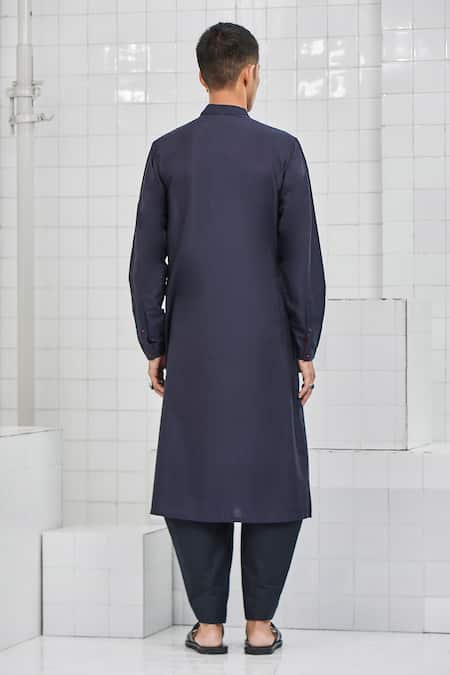 Rajesh Pratap Singh Kelawas Pintuck Kurta Set 