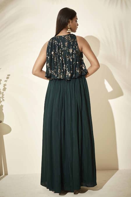 Suruchi Parakh Georgette Crepe Embellished Tunic 