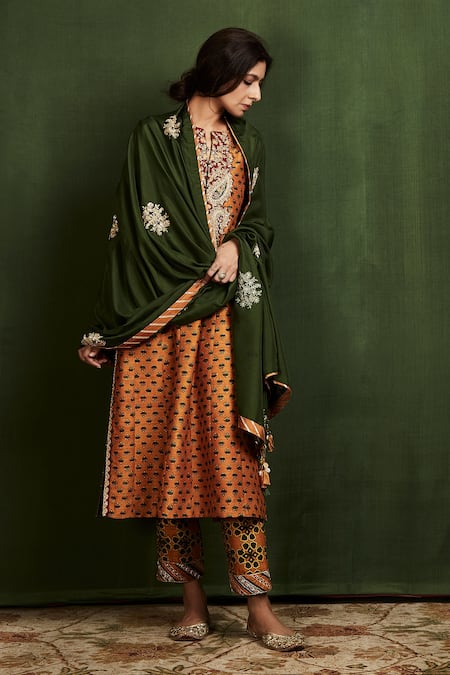 Sue Mue Ajrakh Print Kurta Set 