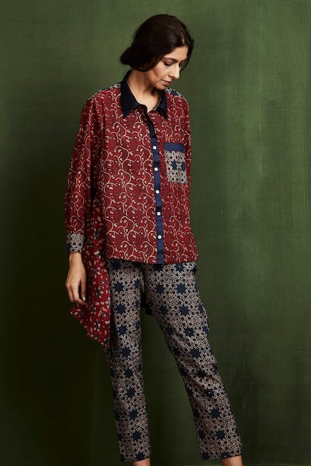 Sue Mue Ajrakh Print Shirt 