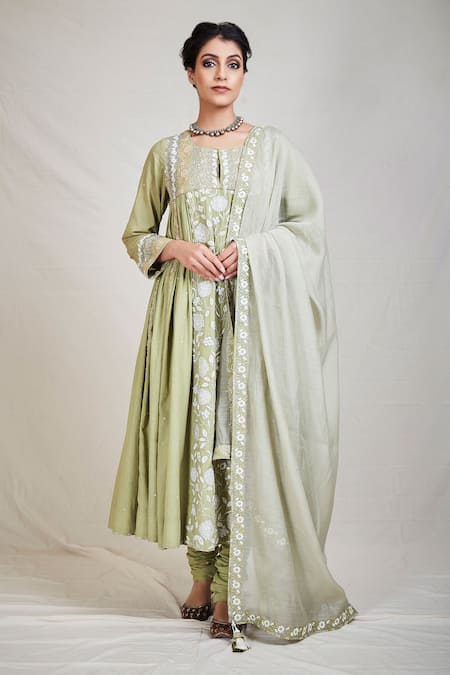 Sue Mue Embroidered Anarkali Set 