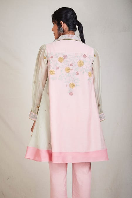 Sue Mue Flared Colorblock Short Tunic 