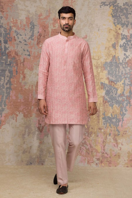 Devnaagri Silk Chanderi Kurta & Pant Set 
