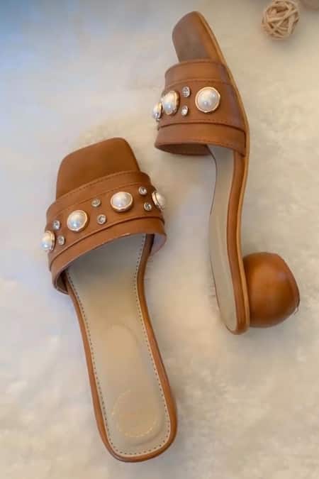 Women Rhinestone & Faux Pearl Decor Slide Sandals, Fashion Sandals | SHEIN  USA