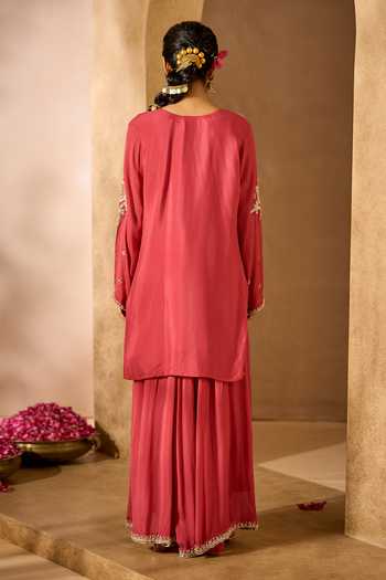 Samyukta Singhania Embroidered Kurta Sharara Set 