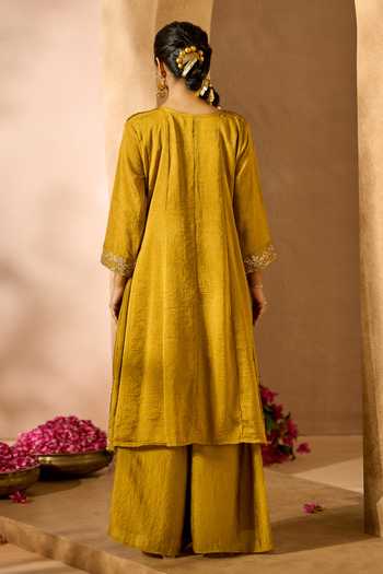 Samyukta Singhania Embroidered Kurta Palazzo Set 
