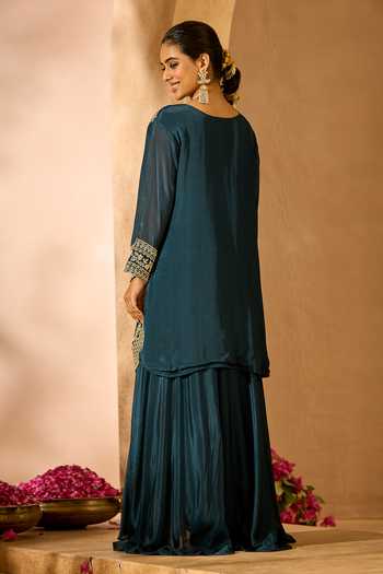 Samyukta Singhania Embroidered Kurta Sharara Set 
