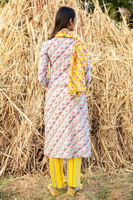 Rang Swati Vijaivargie Silk Chanderi Kurta & Pant Set 