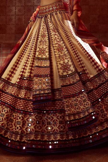 Buy Tarun Tahiliani Multi Color Blouse -cambric, Dupatta-silk Organza, Kalidar Bridal Set Online at Aza Fashions Buy_Tarun Tahiliani_Multi Color Blouse -cambric, Dupatta-silk Organza, Kalidar Bridal Set_Online_at_Aza_Fashions