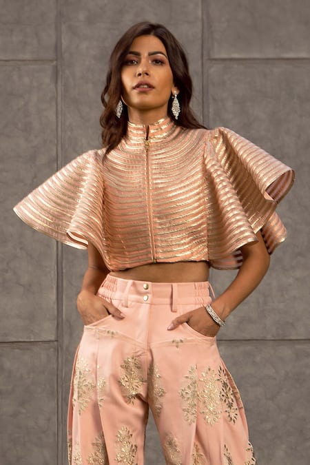 Siddartha Tytler Organza Striped Top 
