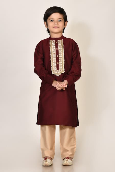 Arihant Rai Sinha Cotton Silk Embroidered Kurta & Pant Set 