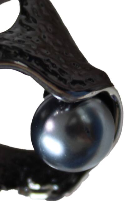 The Jewel Factor_Black Pearl Cave Ring_Online_at_Aza_Fashions