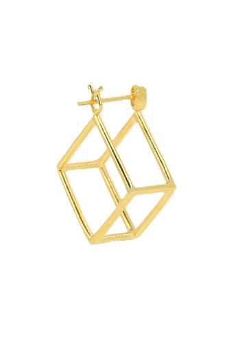 Ishhaara_Gold Plated Cubic Earrings _at_Aza_Fashions