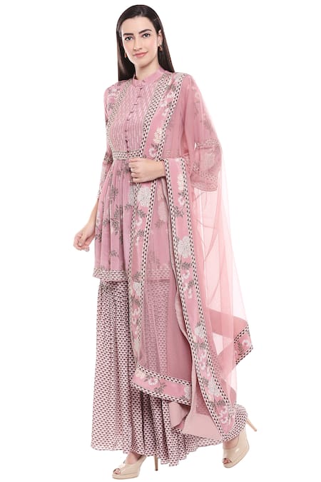 Soup by Sougat Paul Printed Kurta & Sharara Set 