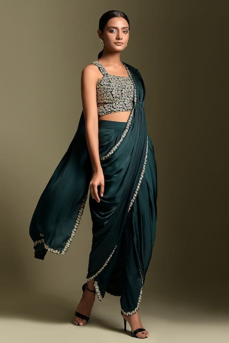 UNIQUE STYLES OF SAREE DRAPING|PARTY WEAR DHOTI STYLE SAREE DRAPING |  UNIQUE STYLES OF SAREE DRAPING|PARTY WEAR DHOTI STYLE SAREE DRAPING | By  Glambeautyy'sFacebook