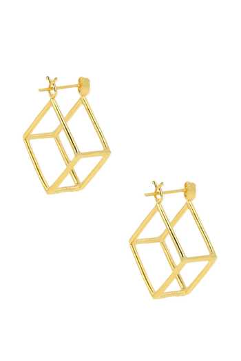 Ishhaara_Gold Plated Cubic Earrings _Online_at_Aza_Fashions