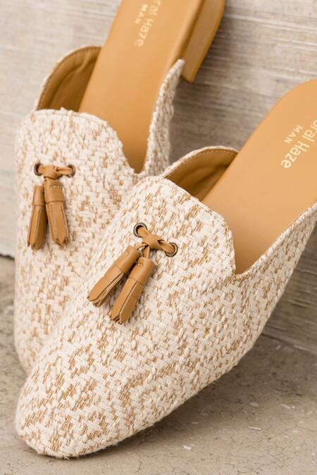 Coral Haze_Beige Mason Web Back Open Mules_Online_at_Aza_Fashions