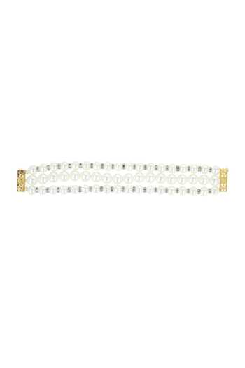 Ishhaara White Pearl Embellished Choker Online at Aza Fashions Ishhaara_White Pearl Embellished Choker_Online_at_Aza_Fashions