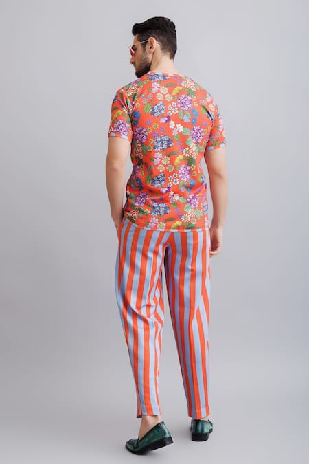 Nautanky Floral Print T-Shirt & Pant Set 