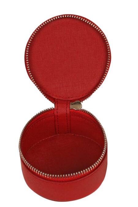 The House Of Ganges_Pink Rogate Vegan Leather Case_Online_at_Aza_Fashions