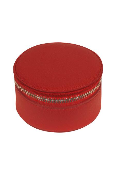 Buy_The House Of Ganges_Pink Rogate Vegan Leather Case_Online_at_Aza_Fashions