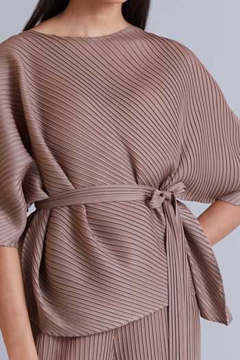 open lace back dress Yellow One Shoulder Cut Out Pleated Midi Dress  AX Paris US